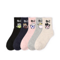 Custom Wif Fashion Hot Quality High Quality Migne Cartoon Design Funny Leisure Girls Femme Happy chaussettes